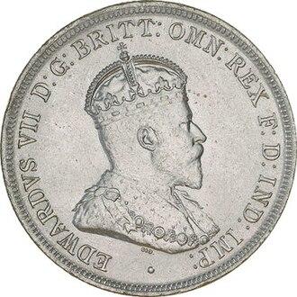 1910 Australia Florin obverse