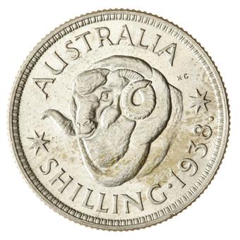 1941 Australia Shilling reverse