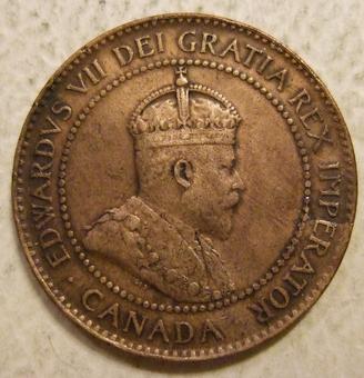 1907 Canada 1 Cent obverse