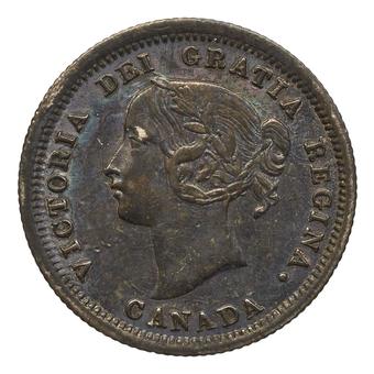 1889 Canada 5 Cents obverse