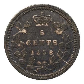 1889 Canada 5 Cents reverse