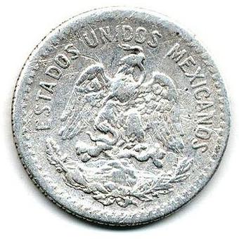 1908 Mexico 10 Centavos obverse