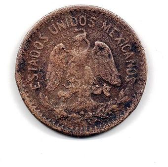 1919 Mexico 10 Centavos obverse